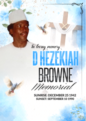 D HEZEKIAH BROWNE MEMORIAL BEST