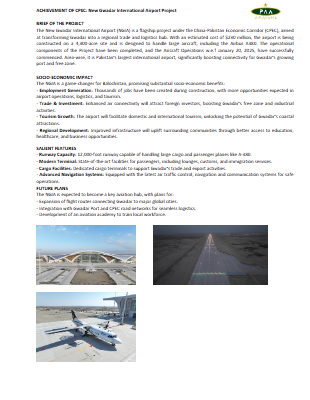 Achievement of CPEC (NGIAP)