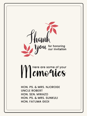 Thank you Note
