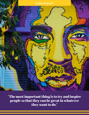 The most important thing is to try and inspire people so that they can be great in whatever they want to do. - Kobe Bryant