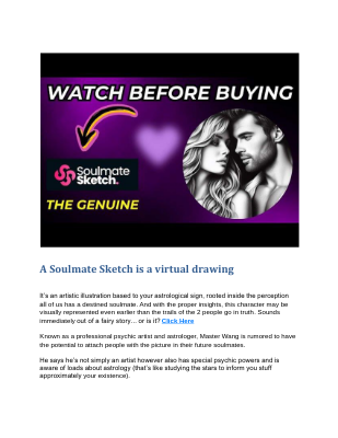 Soulmate Sketch reviews  Is It Real Or Fake.pdf