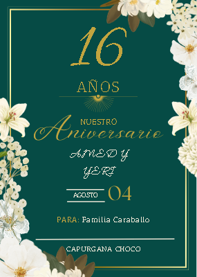 invitacon aniversario 