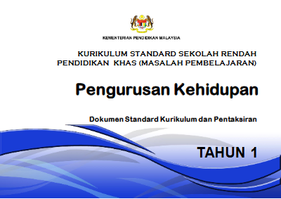 29 DSKP KSSR Pendidikan Khas Masalah Pembelajaran Tahun 1 Pengurusan Kehidupan 07122016