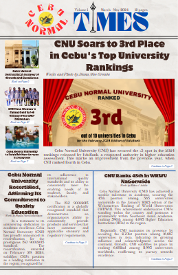 CEBU NORMAL TIMES - CAMPUS PAPER