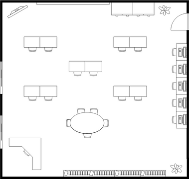 School Classroom Floor Plan | Visual Paradigm User-Contributed Diagrams ...