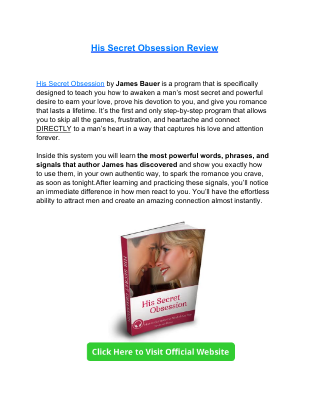 His Secret Obsession PDF Ebook Download Review ?.pdf