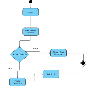 Activity diagram for Upload Picture activity | Visual Paradigm User ...