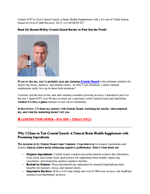 Cranial Guard Reviews 2025 : Waste of Money? [Hidden Facts]