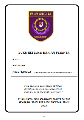 Buku Refleksi Kursus 1