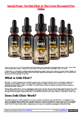 Enki Elixir>> Official Enki Elixir Shop! Price $49