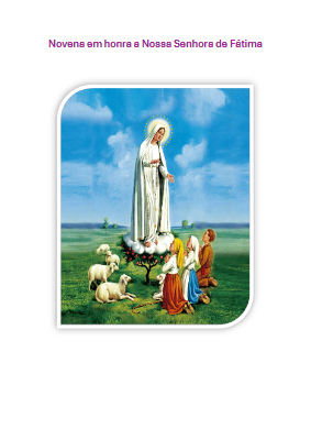 Novena Nossa Senhora de Fátima