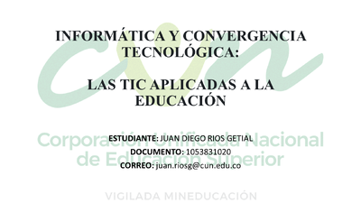 INFORMÁTICA Y CONVERGENCIA TECNOLÓGICA
