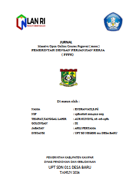 JURNAL MOOC PPPK AN. ENDRAWATI,S.Pd