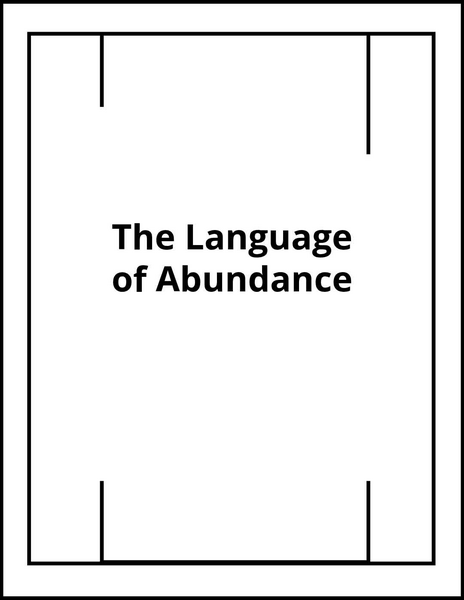 The Language of Abundance PDF