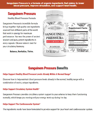 Sanguinem Pressura Para Que Sirve