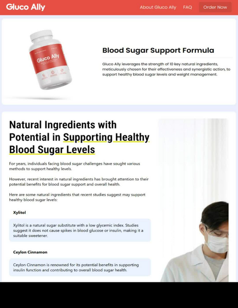 Gluco Ally Blood Sugar Support Reviews And Complaints