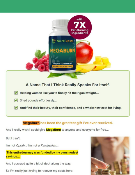 NutriZesta MegaBurn Reviews Consumer Reports