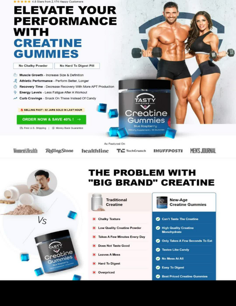 Tasty Gains Creatine Gummies Reviews And Complaints