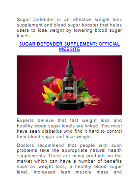 Sugar Defender (Amazon, Walmart, eBay)