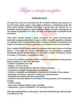 Mujer a tiempo completo interiores  OFI
