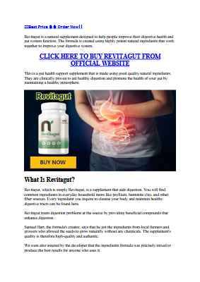 Revitagut Advanced Formula: What’s New in 2025 for a Healthier Gut?