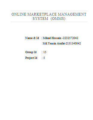 Online marketplace management system