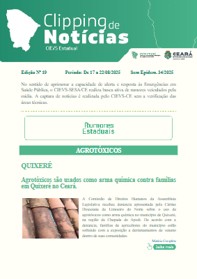 Clipping de Noticias - CIEVS Ceará Edição 19.2025
