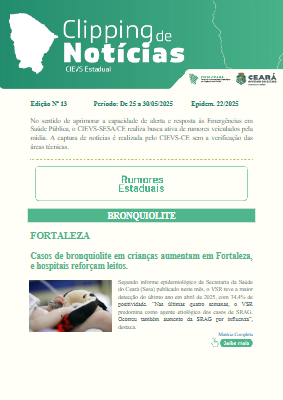 Clipping de Noticias - CIEVS Ceará Edição 13.2025