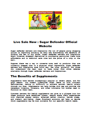 Sugar Defender Reviews and Complaints Consumer Reports - Sugar Defender Coupon - 87% OFF