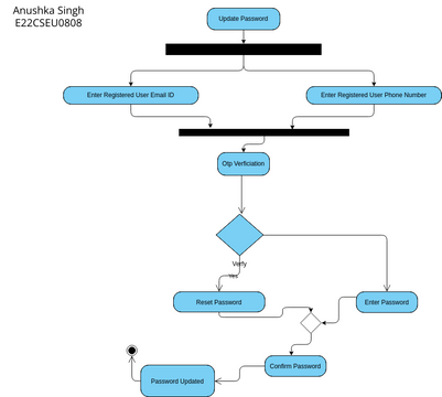 Update Profile Password activity diagram | Visual Paradigm User ...